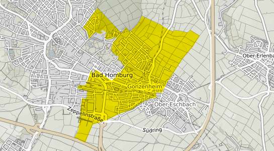 Immobilienpreisekarte Bad Homburg vor der H&ouml;he Gonzenheim